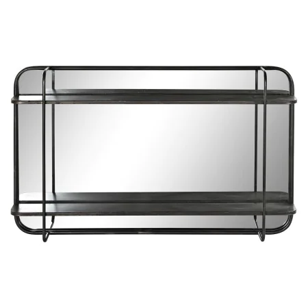 Espejo de pared DKD Home Decor Negro Metal (80 x 12 x 50 cm) de DKD Home Decor, Espejos de pared - Ref: S3029687, Precio: 121...