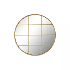 Espejo de pared DKD Home Decor 60 x 2,5 x 60 cm Cristal Dorado Hierro Ventana (60 Piezas) de DKD Home Decor, Espejos de pared...