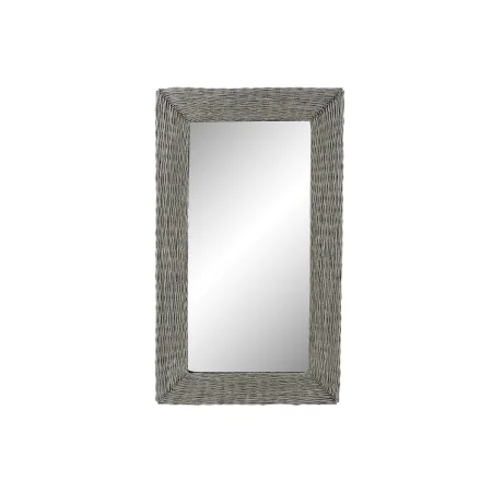 Espejo de pared DKD Home Decor Espejo Gris Mimbre Cottage (87 x 4 x 147 cm) de DKD Home Decor, Espejos de pared - Ref: S30297...