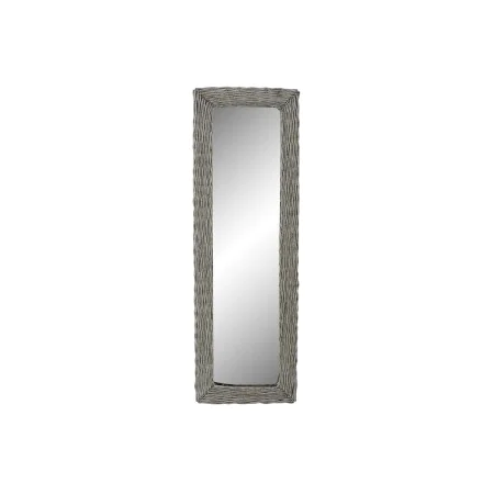 Miroir mural DKD Home Decor Miroir Gris osier Cottage (43 x 4 x 133 cm) (43 x 4 x 132 cm) de DKD Home Decor, Miroirs muraux -...