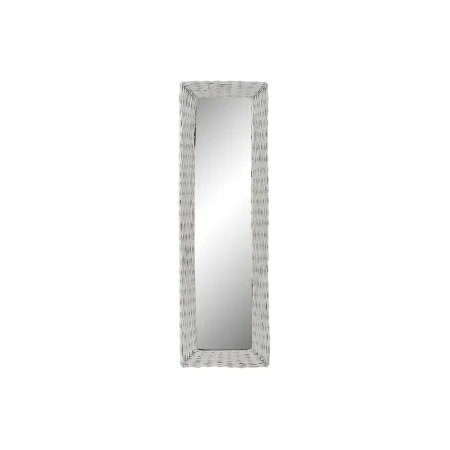 Espelho de parede DKD Home Decor Cristal MDF Branco vime Cottage (43 x 133 x 4 cm) (43 x 4 x 132,5 cm) de DKD Home Decor, Esp...