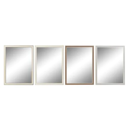 Espejo de pared DKD Home Decor 56 x 2 x 76 cm Cristal Gris Marrón Blanco Poliestireno (4 Piezas) de DKD Home Decor, Espejos d...