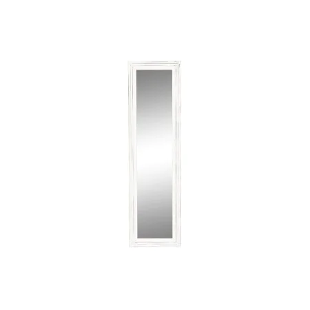 Specchio da parete DKD Home Decor Bianco Legno Cristallo Legno MDF Decapaggio Scandi 160 x 2,5 x 45 cm di DKD Home Decor, Spe...