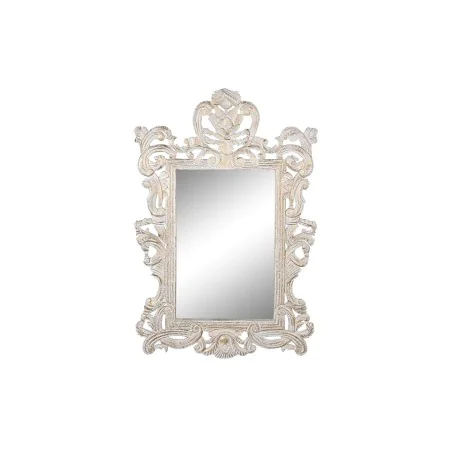 Wall mirror DKD Home Decor White Crystal Mango wood Neoclassical Stripped 90 x 3 x 135 cm by DKD Home Decor, Wall-Mounted Mir...