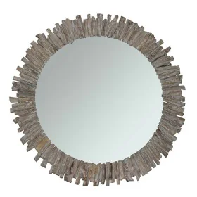 Wall mirror DKD Home Decor Fir Crystal 60 x 4 x 60 cm White Alpino Trunks by DKD Home Decor, Wall-Mounted Mirrors - Ref: S302...