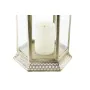 Farol DKD Home Decor Cristal Dorado Metal (21 x 19 x 37 cm) de DKD Home Decor, Candelabros y portavelas - Ref: S3029800, Prec...