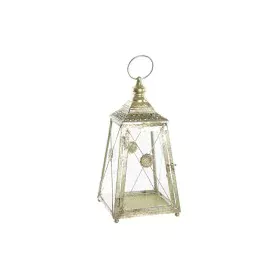 Lantern DKD Home Decor Crystal Golden Metal (18 x 18 x 36 cm) by DKD Home Decor, Candelabras and candle holders - Ref: S30298...