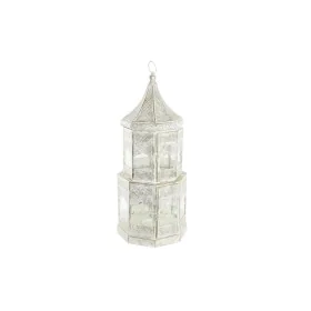 Lanterne DKD Home Decor 2 Unités Blanc Doré Métal Verre Arabe Finition vieillie 30 x 30 x 71 cm (2 Unités) de DKD Home Decor,...