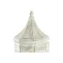 Lanterna DKD Home Decor 2 Unità Bianco Dorato Metallo Cristallo Arabo Finitura invecchiata 30 x 30 x 71 cm (2 Unità) di DKD H...