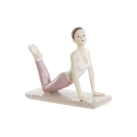 Figura Decorativa DKD Home Decor Cor de Rosa Yoga Scandi 16 x 6 x 13 cm de DKD Home Decor, Adornos - Ref: S3029833, Preço: 11...