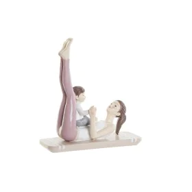 Decorative Figure DKD Home Decor Pink Yoga Scandi 15,5 x 6,5 x 17 cm by DKD Home Decor, Ornaments - Ref: S3029835, Price: 13,...