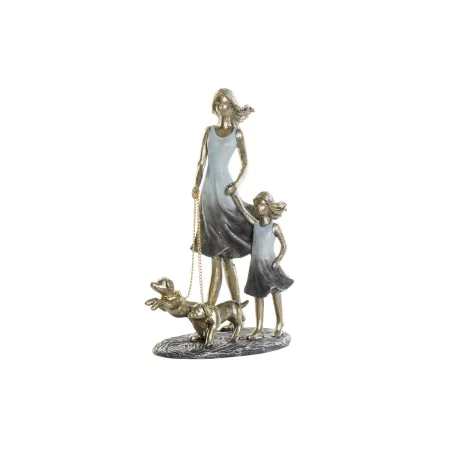 Decorative Figure DKD Home Decor 16 x 9,5 x 24 cm Blue Golden Family by DKD Home Decor, Ornaments - Ref: S3029844, Price: 19,...