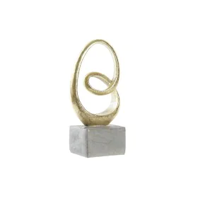 Figurine Décorative DKD Home Decor Gris Doré 12 x 8 x 25 cm de DKD Home Decor, Objets de décoration - Réf : S3029865, Prix : ...