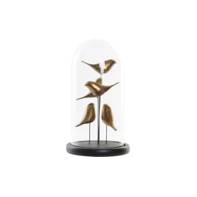 Deko-Figur DKD Home Decor Kristall Schwarz Gold Harz Vögel (17 x 17 x 32 cm) von DKD Home Decor, Ornamente - Ref: S3029893, P...