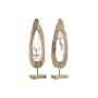 Figura Decorativa DKD Home Decor Marrón Plateado Natural 18 x 9 x 62 cm (2 Unidades) de DKD Home Decor, Adornos - Ref: S30298...