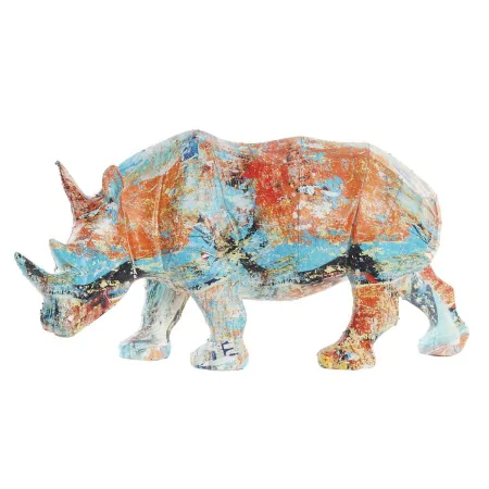 Figurine Décorative DKD Home Decor 34 x 12,5 x 16,5 cm Multicouleur Rhinocéros Moderne de DKD Home Decor, Objets de décoratio...