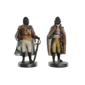 Figurine Décorative DKD Home Decor 14 x 12,5 x 31,5 cm Marron Multicouleur Colonial Gorille (2 Unités) de DKD Home Decor, Obj...