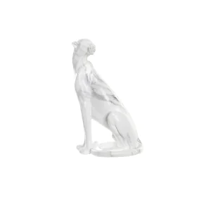 Decorative Figure DKD Home Decor Grey White Leopard Resin Marble (25 x 18 x 41 cm) by DKD Home Decor, Ornaments - Ref: S30299...