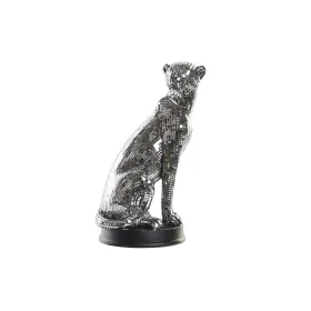 Figura Decorativa DKD Home Decor Plateado Leopardo Resina (19,5 x 16 x 31,5 cm) de DKD Home Decor, Adornos - Ref: S3029924, P...