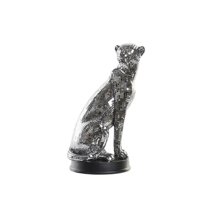 Figura Decorativa DKD Home Decor Prateado Leopardo Resina (19,5 x 16 x 31,5 cm) de DKD Home Decor, Adornos - Ref: S3029924, P...