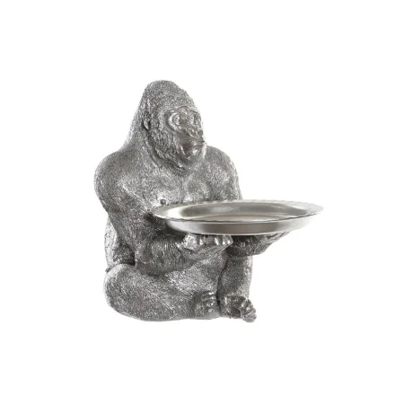 Figurine Décorative DKD Home Decor Argenté Résine Gorille (38 x 55 x 52 cm) de DKD Home Decor, Objets de décoration - Réf : S...