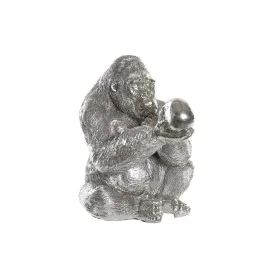 Decorative Figure DKD Home Decor Silver Resin Gorilla (38,5 x 33 x 43,5 cm) by DKD Home Decor, Ornaments - Ref: S3029927, Pri...