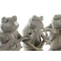 Figurine Décorative DKD Home Decor Musicien 23 x 19,5 x 22,5 cm Marron Grenouille (3 Unités) de DKD Home Decor, Objets de déc...