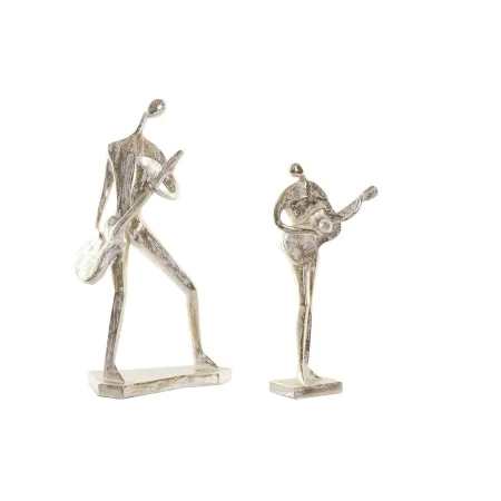 Figurine Décorative DKD Home Decor 21 x 13 x 42 cm 17 x 7,5 x 33 cm Doré Musicien (2 Unités) de DKD Home Decor, Objets de déc...