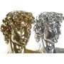 Statua Decorativa DKD Home Decor 24,5 x 17,5 x 36 cm Argentato Dorato Busto Neoclassico (2 Unità) di DKD Home Decor, Soprammo...