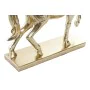 Decorative Figure DKD Home Decor 34 x 9,5 x 33,5 cm Horse Silver Golden (2 Units) by DKD Home Decor, Ornaments - Ref: S302993...