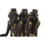 Statua Decorativa DKD Home Decor Scimmia Triciclo Nero Dorato Metallo Resina Coloniale (40 x 9 x 31 cm) di DKD Home Decor, So...