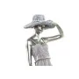 Figurine Décorative DKD Home Decor Femme Argenté Bicyclette Métal Résine (27,5 x 9,5 x 34,5 cm) de DKD Home Decor, Objets de ...