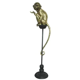 Figurine Décorative DKD Home Decor Doré Métal Résine Colonial Singe (32 x 21 x 105 cm) de DKD Home Decor, Objets de décoratio...