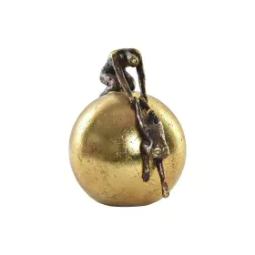 Decorative Figure DKD Home Decor Ball Golden Copper Resin Persons Modern (25 x 19 x 26 cm) by DKD Home Decor, Ornaments - Ref...