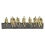 Figura Decorativa DKD Home Decor Dorado Resina Gris oscuro Personas Moderno (45,3 x 6,8 x 13,7 cm) de DKD Home Decor, Adornos...