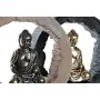 Figura Decorativa DKD Home Decor Negro Dorado Buda Oriental 20,8 x 6 x 18,5 cm (2 Unidades) de DKD Home Decor, Adornos - Ref:...