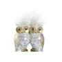 Figurine Décorative DKD Home Decor Blanc Doré Hiboux 10 x 8 x 7 cm de DKD Home Decor, Objets de décoration - Réf : S3030098, ...