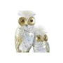 Figurine Décorative DKD Home Decor 14,5 x 9 x 26 cm Hibou Doré Blanc de DKD Home Decor, Objets de décoration - Réf : S3030099...