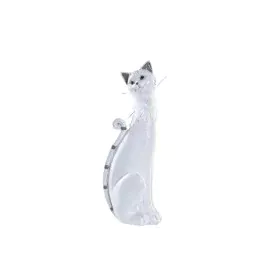 Decorative Figure DKD Home Decor White Cat Romantic 30 x 40 cm 9 x 9 x 24 cm by DKD Home Decor, Ornaments - Ref: S3030101, Pr...