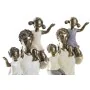 Figurine Décorative DKD Home Decor Blanc Cuivre Famille 10 x 6 x 28 cm (2 Unités) de DKD Home Decor, Objets de décoration - R...