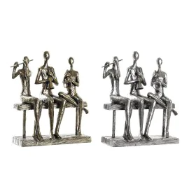 Figurine Décorative DKD Home Decor 18 x 8 x 21 cm Doré Cuivre Musicien (2 Unités) de DKD Home Decor, Objets de décoration - R...