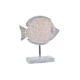 Figura Decorativa DKD Home Decor 27,4 x 9 x 32 cm Natural Cinzento Peixe Mediterrâneo de DKD Home Decor, Adornos - Ref: S3030...