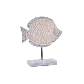 Figurine Décorative DKD Home Decor 27,4 x 9 x 32 cm Naturel Gris Poisson méditerranéen de DKD Home Decor, Objets de décoratio...