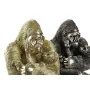 Deko-Figur DKD Home Decor 22 x 23,5 x 31 cm Silberfarben Gold Kolonial Gorilla (2 Stück) von DKD Home Decor, Ornamente - Ref:...