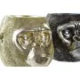 Statua Decorativa DKD Home Decor 20 x 24,5 x 18,5 cm Argentato Dorato Coloniale Gorilla (2 Unità) di DKD Home Decor, Soprammo...