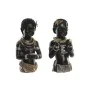 Figurine Décorative DKD Home Decor 20,5 x 18 x 35 cm Noir Colonial Africaine (2 Unités) de DKD Home Decor, Objets de décorati...