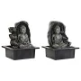 Fonte de Jardim DKD Home Decor 21 x 17,5 x 25 cm Buda Resina Oriental (2 Unidades) de DKD Home Decor, Fontes decorativas - Re...