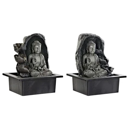 Gartenbrunnen DKD Home Decor 21 x 17,5 x 25 cm Buddha Harz Orientalisch (2 Stück) von DKD Home Decor, Wasserspeier - Ref: S30...