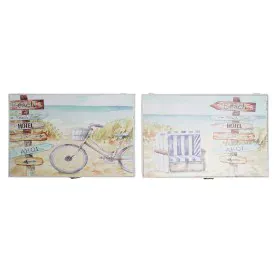 Tapa DKD Home Decor Contador Playa Madera MDF 2 Unidades 46,5 x 6 x 31,5 cm de DKD Home Decor, Armarios y estanterías - Ref: ...