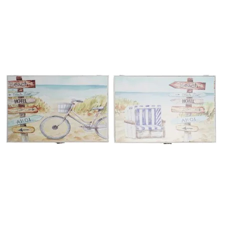 Tapa DKD Home Decor Contador Playa Madera MDF 2 Unidades 46,5 x 6 x 31,5 cm de DKD Home Decor, Armarios y estanterías - Ref: ...